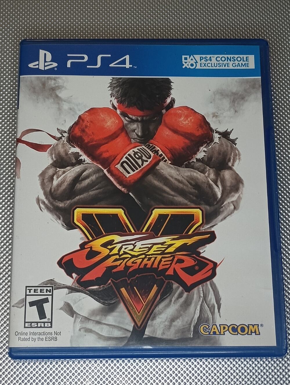 Street Fighter V PS4 Sony PlayStation 4 2016 Game Disc + Case PreOwned Excellent